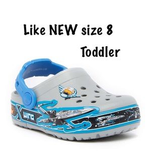 EUC Crocs Toddler Boy Star Wars Light Up 8